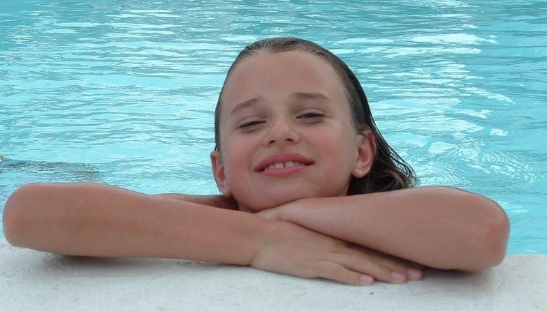 Little Girl In Pool